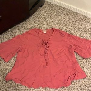 Burnt orange blouse